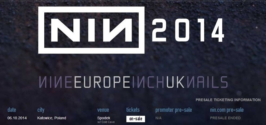 Dziś koncert Nine Inch Nails w Spodku. 10 piosenek NIN, które znać musisz