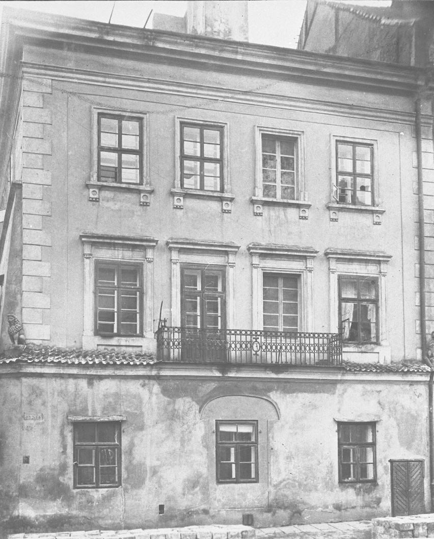 Kamienica Rynek 9 na lubelskim Starym Mieście w 1939 roku.