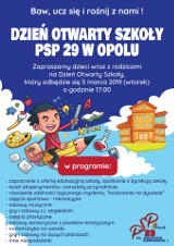 PSP 29 w Opolu zaprasza we wtorek dzieci i rodziców na dzień otwarty szkoły