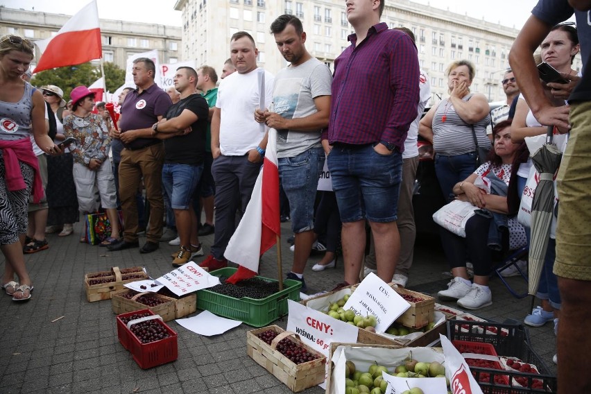 Protest rolników w Warszawie 13 lipca 2018