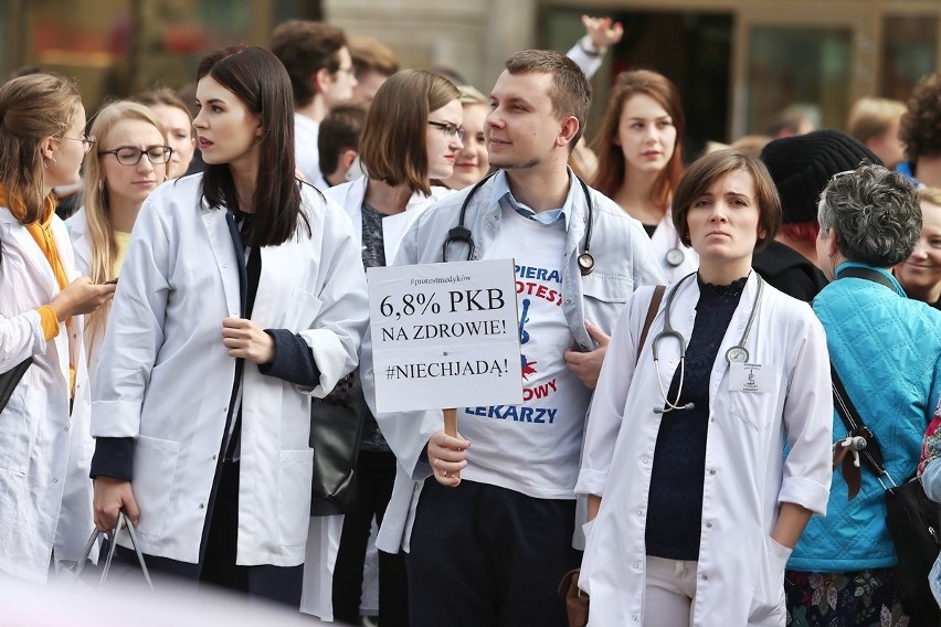 Protest lekarzy rezydentów i studentów medycyny