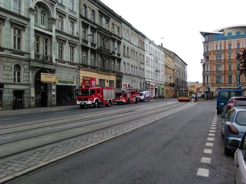 Wrocław: Interwencja straży pożarnej, pogotowia i policji na ul. Kołłątaja (ZDJĘCIA)