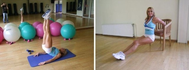 Kamila Porczyk prezentuje ćwiczenia na brzuch i "firanki".