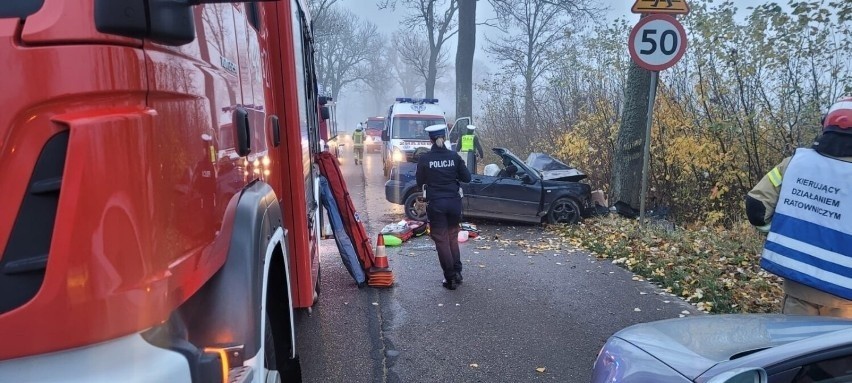 Wypadek w miejscowości Lubiszynek Pierwszy. Jedna osoba poszkodowana 