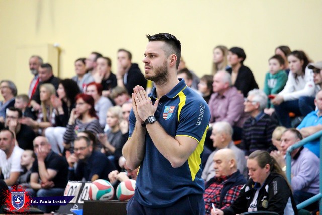 Mateusz Grabda, trener Buskowianki Kielce.