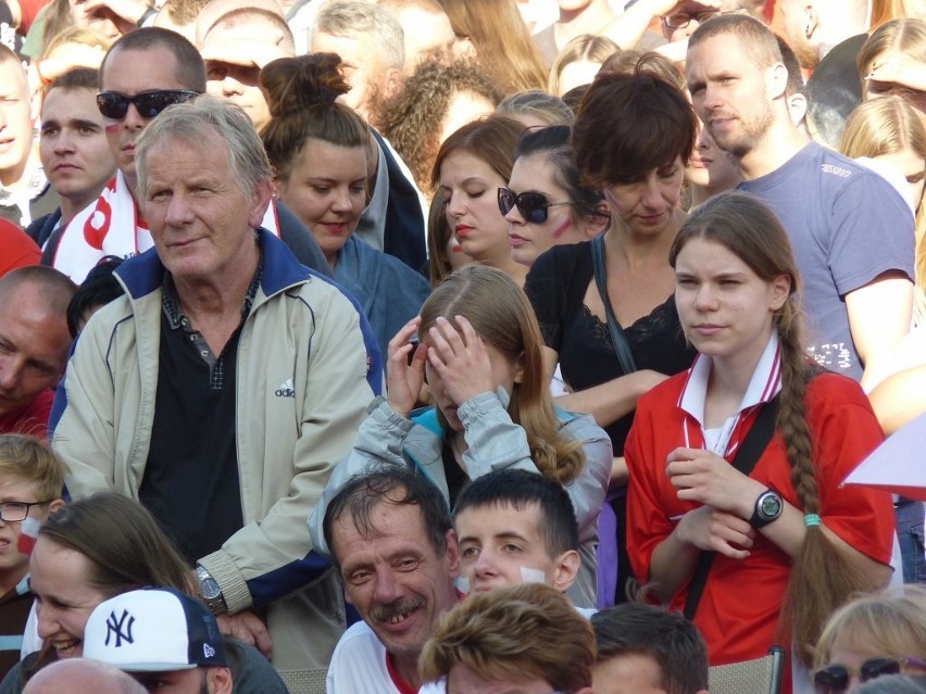 Euro 2016. Strefa kibica w Koszalinie. Mecz Polska - Ukraina