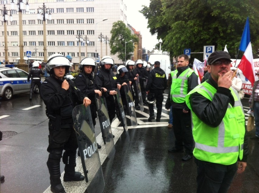 Manifestacja LOS w obronie polskości Śląska