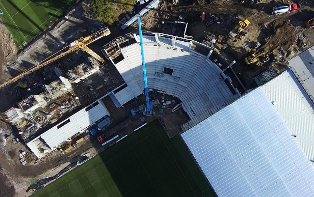 Stadion Pogoni Szczecin - stan 28 września