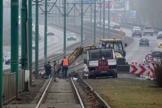 W sobotę ekipa MPK Poznań naprawiała torowisko