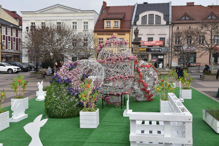 Rybnik. Łąka kwiatowa na Wielkanoc na rynku. A w weekend...