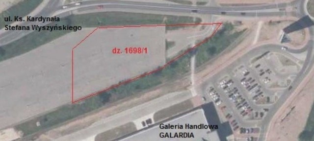 Do sprzedaży przeznaczona zostanie część placu targowego leżąca blisko Centrum Galardia.