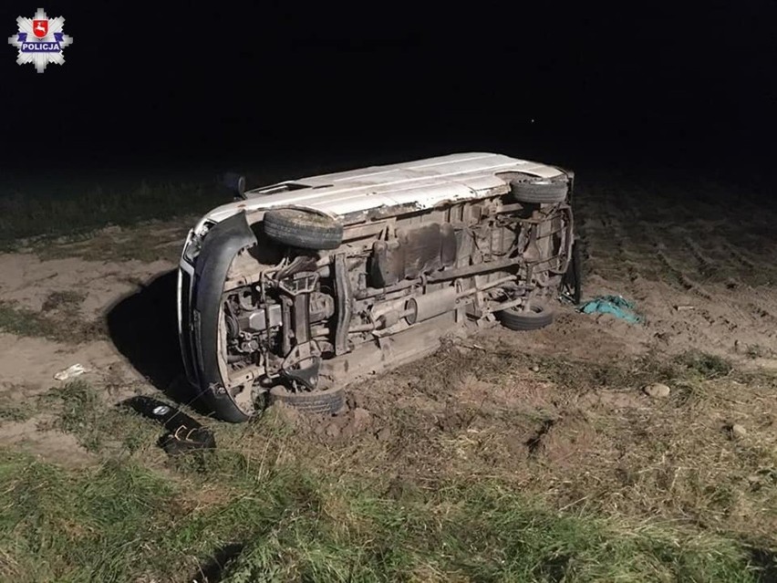 Powiat radzyński: Sceny jak z filmu akcji. Kierowca potrącił policjanta, padły strzały. Poszkodowany jest w ciężkim stanie