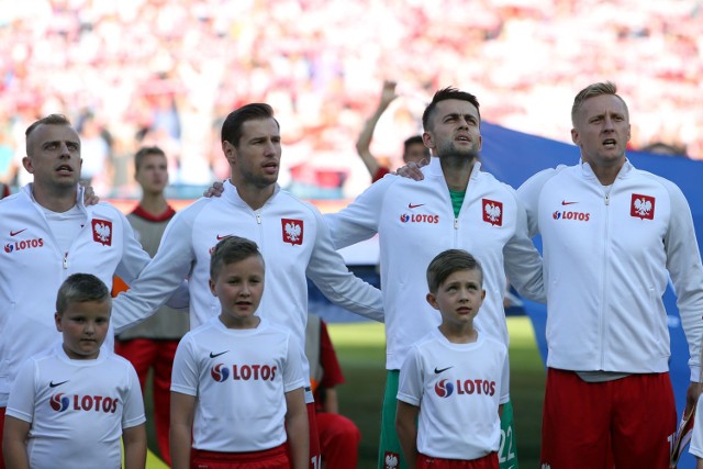 Od lewej: Kamil Grosicki, Grzegorz Krychowiak, Łukasz Fabiański i Kamil Glik