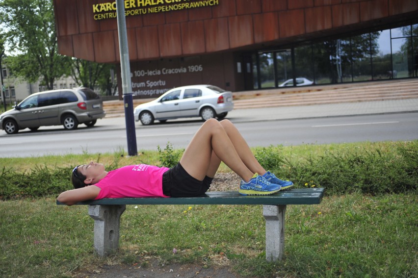 Kraków Business Run 2019. Trenowali z Grzegorzem Sudołem przed wrześniowym biegiem [ZDJĘCIA]