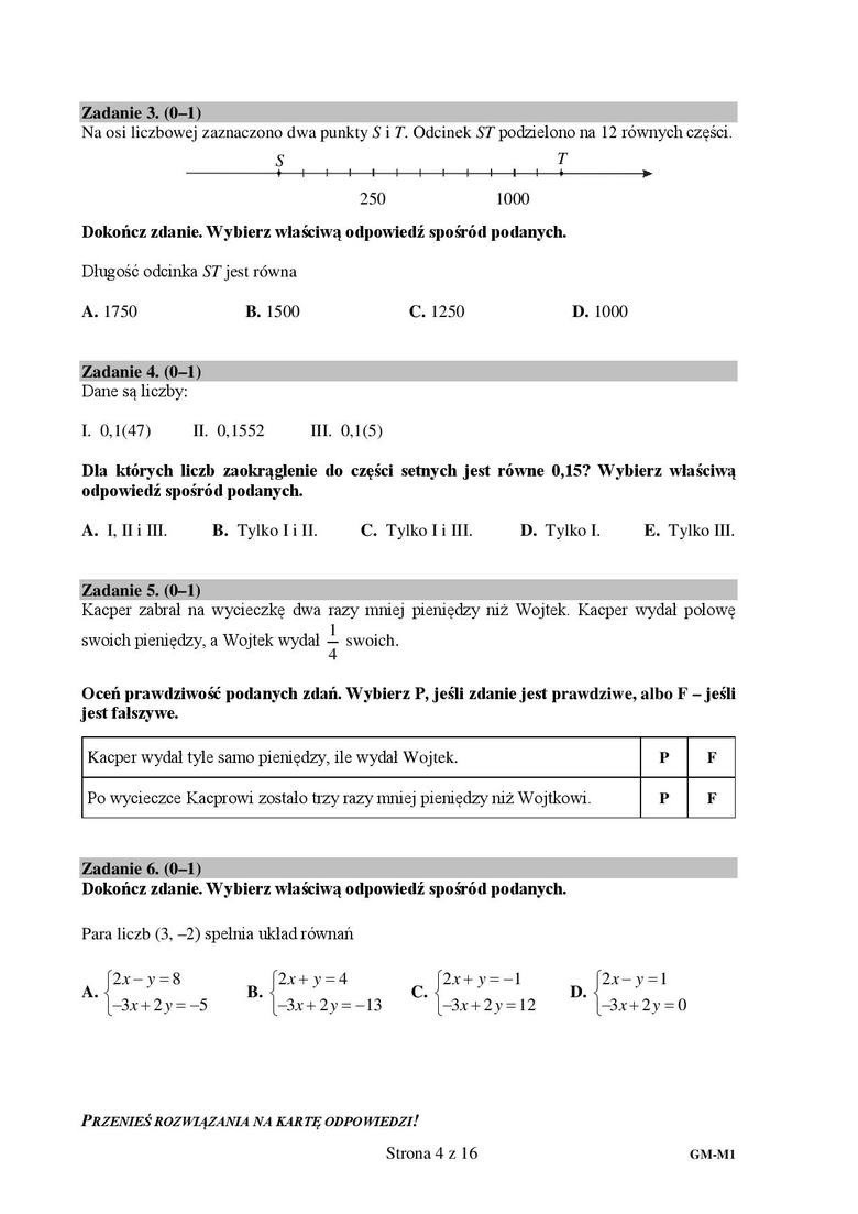 Egzamin gimnazjalny 2019 MATEMATYKA - zobacz jakie były...