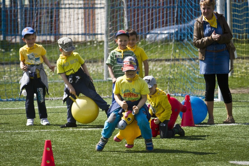 Przedszkolaki rywalizowały na sportowo