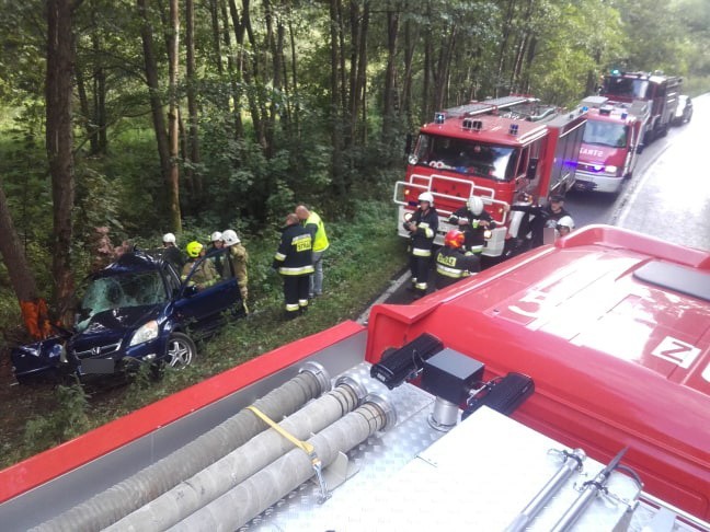 Dwie osoby ranne w wypadku na drodze wojewódzkiej 163 koło...