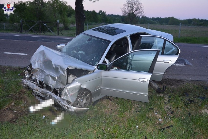 Siedliszcze: Wypadek na DK 12. W czołowym zderzeniu samochodów zginęły dwie osoby (ZDJĘCIA)