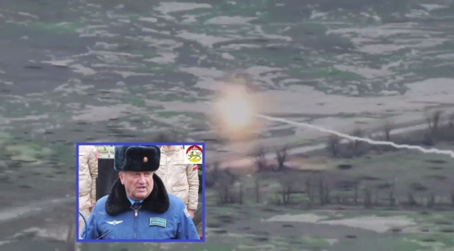 Moment zestrzelenia rosyjskiego śmigłowca Mi-8