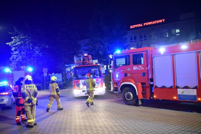 Trwa akcja straży pożarnej w Szpitalu Powiatowym w Mińsku Mazowieckim.