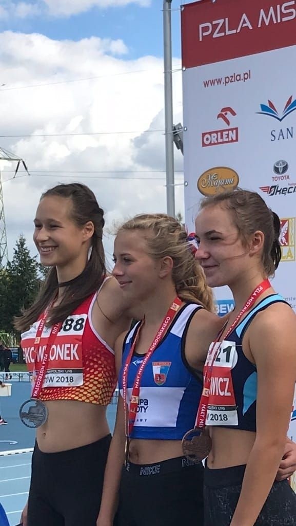 Dwa medale młodziczek na lekkoatletycznych mistrzostwach Polski w Bełchatowie