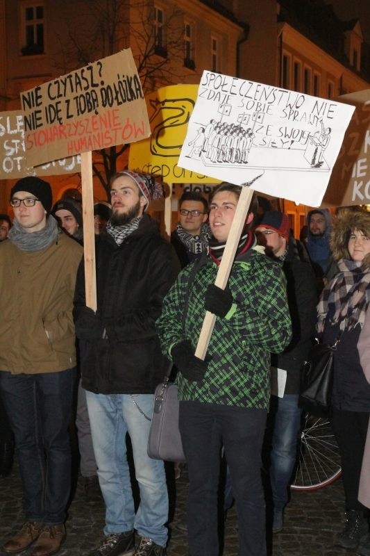 Protest studentów we Wrocławiu, 25.01.2017