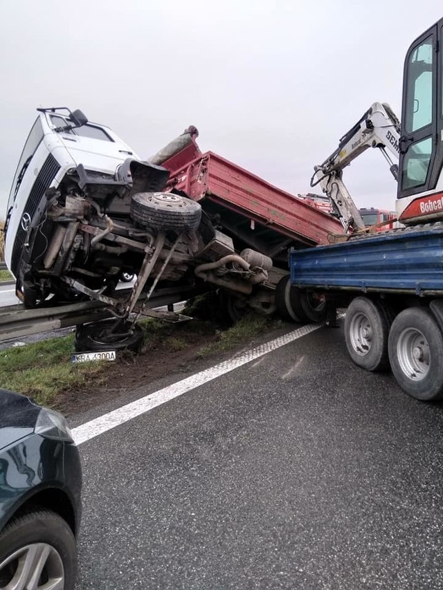 Wypadek na A4 spowodował na obwodnicy Krakowa wielki korek