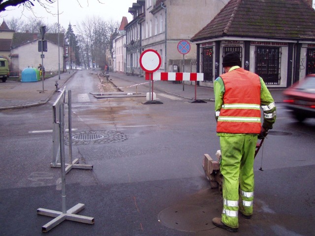 Skrzyżowanie ulicy Kościuszki i Jeziornej