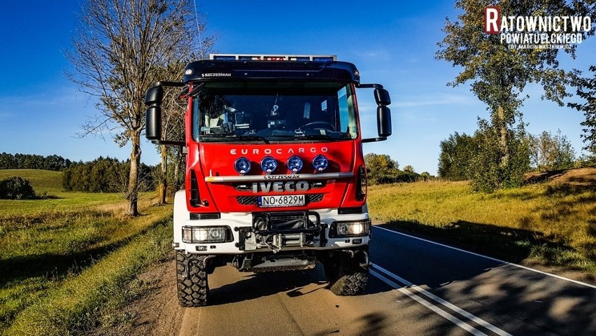 Straduny. Wypadek motocyklisty podczas wyprzedzania [ZDJĘCIA]