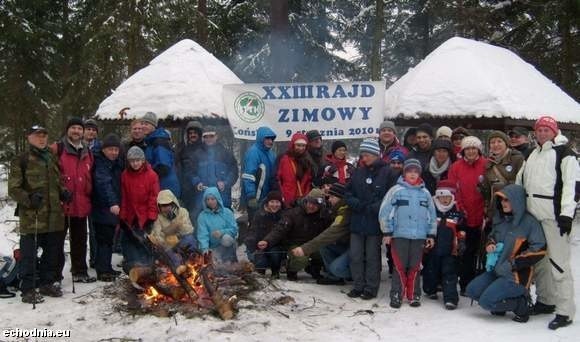 Uczestnicy zeszłorocznego 23. Rajdu Zimowego z Końskich do Wąsoszy