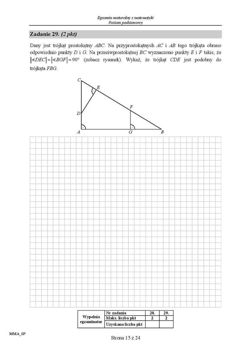 Stara matura 2016: Matematyka poziom podstawowy [ODPOWIEDZI,...