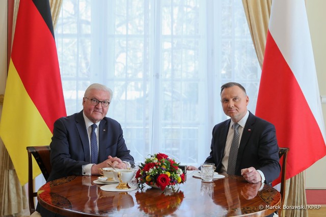 Frank-Walter Steinmeier i Andrzej Duda