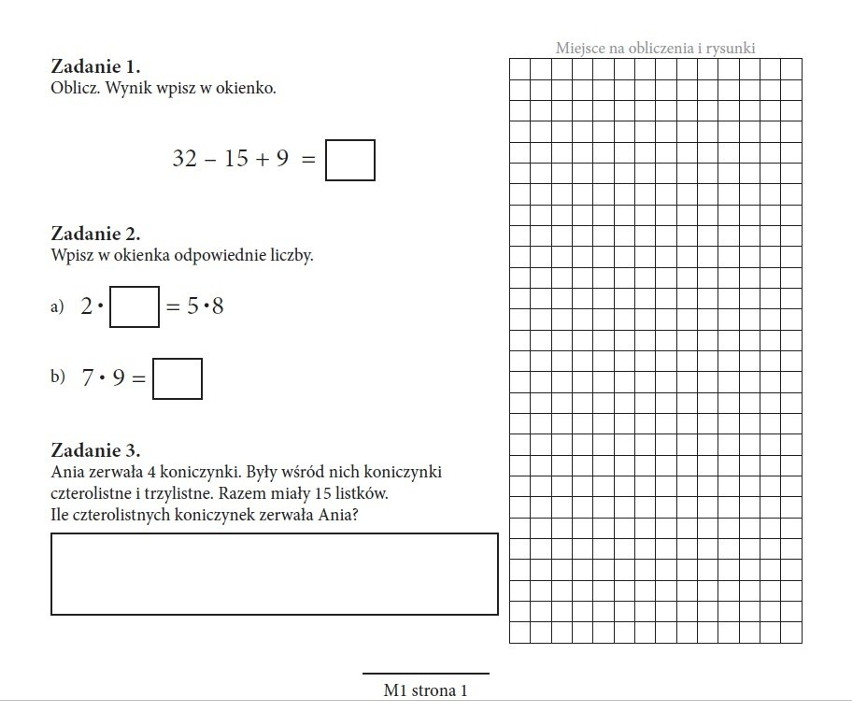 Sprawdzian trzecioklasisty 2015. IBE bada kompetencje - matematyka