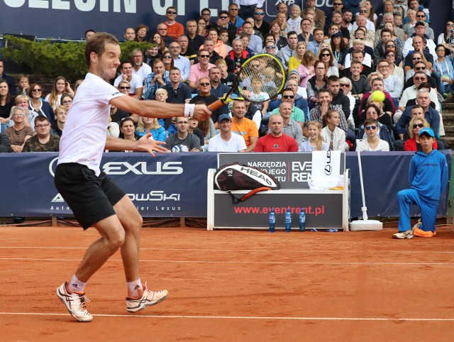 Richard Gasquet z Francji podczas Pekao Szczecin Open 2017