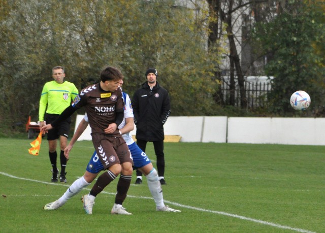 Trener Marcin Pluta, mimo porażki, był zadowolony z postawy piłkarzy Garbarni