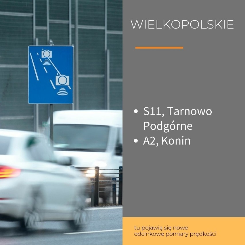 Wielkopolskie:
- S11, Tarnowo Podgórne
- A2, Konin