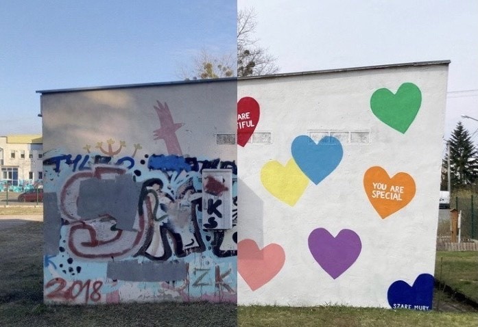 Nowy mural w Toruniu