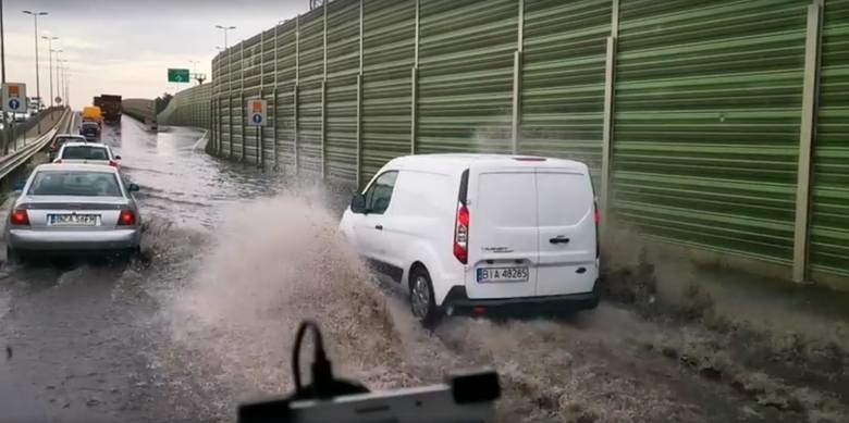 Tak wyglądał zalany Białystok po burzy z 28 na 29.07.2019....