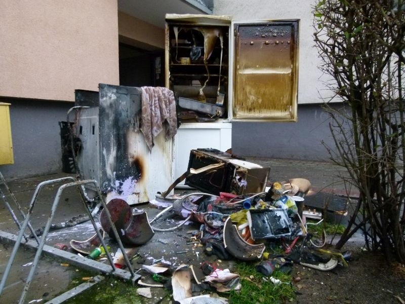 Pożar mieszkania w Kędzierzynie-Koźlu.