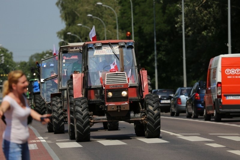Protest rolników na DK 19