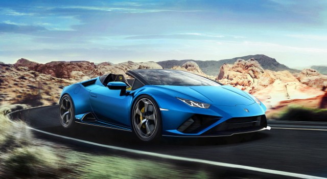 Lamborghini Huracan Evo RWD SpyderLamborghini Huracan Evo RWD Spyder waży 1509 kg i wyróżnia się rozkładem mas w stosunku 40/60 proc. pomiędzy przednią, a tylną osią.Fot. Lamborghini