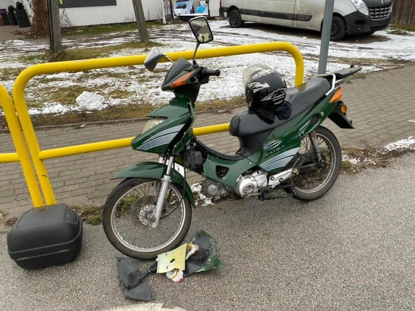 Motocyklista z urazem nogi po wypadku w Solcu Kujawskim...