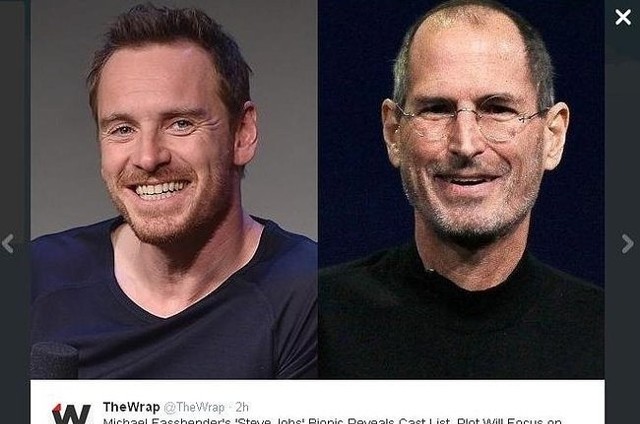 Michael Fassbender zagra Steve'a Jobsa (fot. screen z Twitter.com)