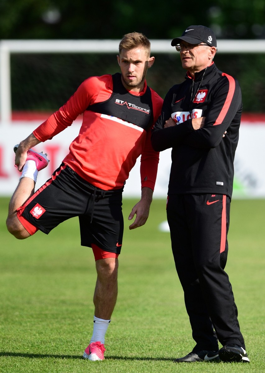 Trening reprezentacji Polski przed meczem eliminacyjnym...