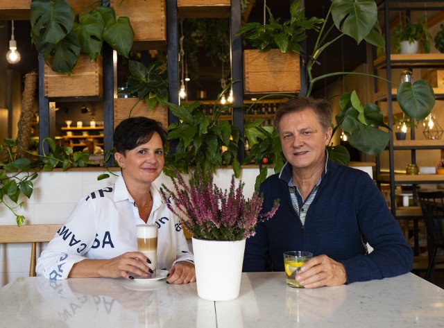 Gabriela i Bogusław Habrat, właściciele restauracji "Zielona"