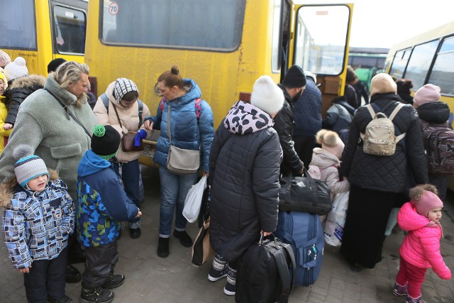 Uchodźcy zmuszeni do ucieczki przed rosyjską agresją na Ukrainę.
