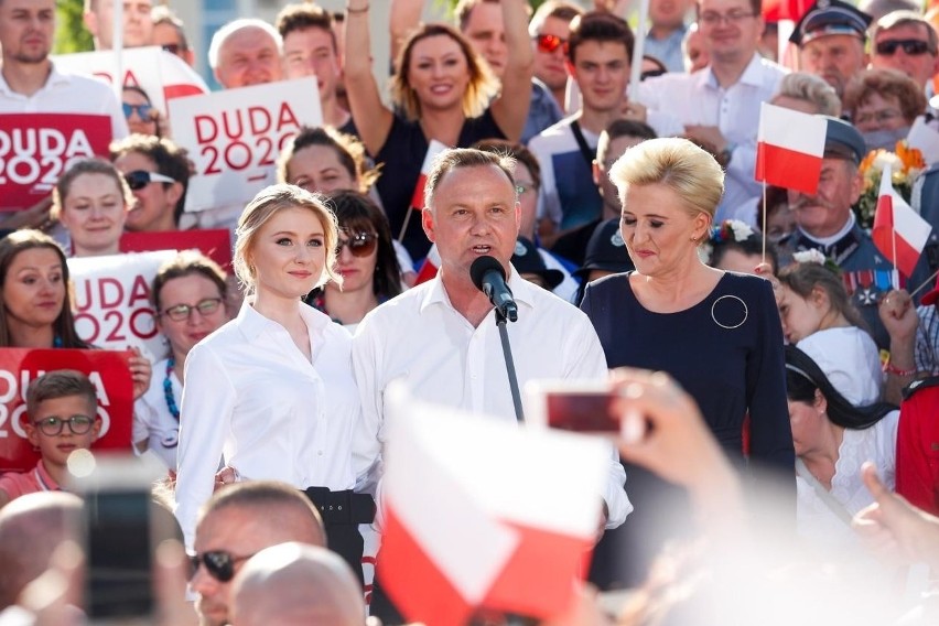 Kinga Duda podczas kampanii prezydenckiej Andrzeja Dudy