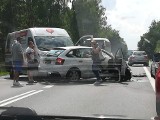 Wypadek na drodze Świecie - Gdańsk w Starych Marzach [zdjęcia]
