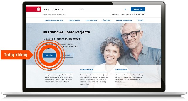 Internetowe Konto Pacjenta. Znajdziesz tam informacje o kwarantannie lub izolacji