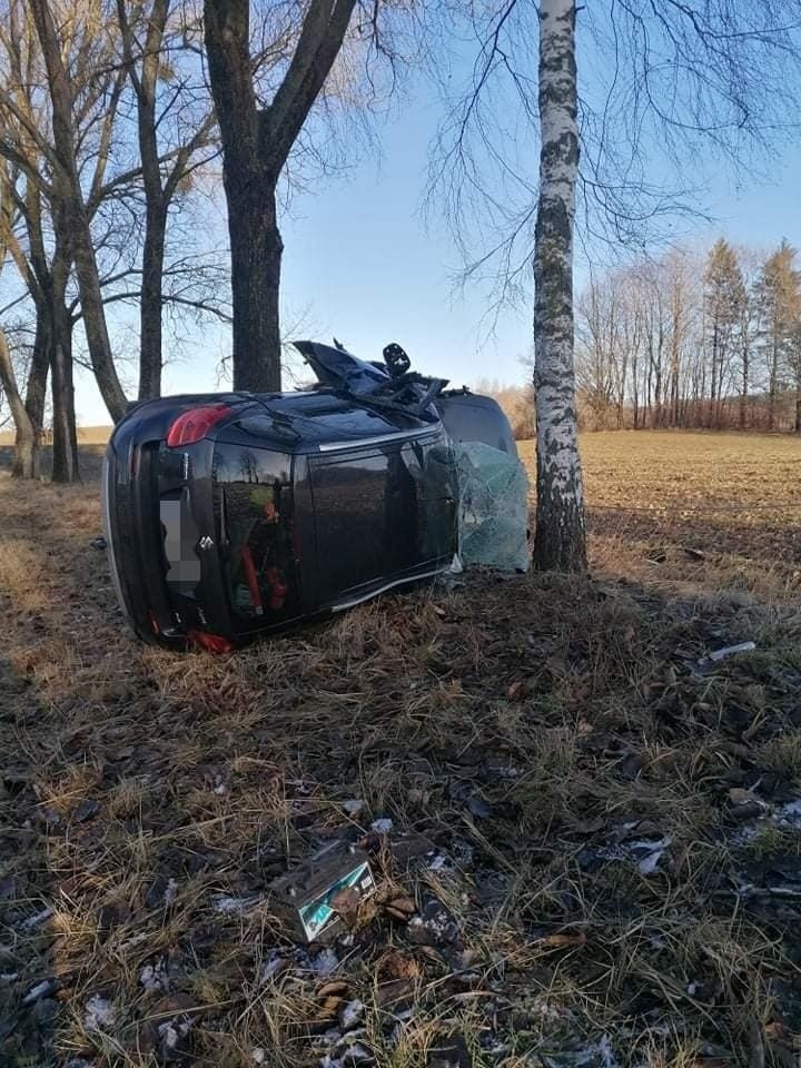 Wypadek na drodze krajowej nr 11 koło Bobolic wyglądał...